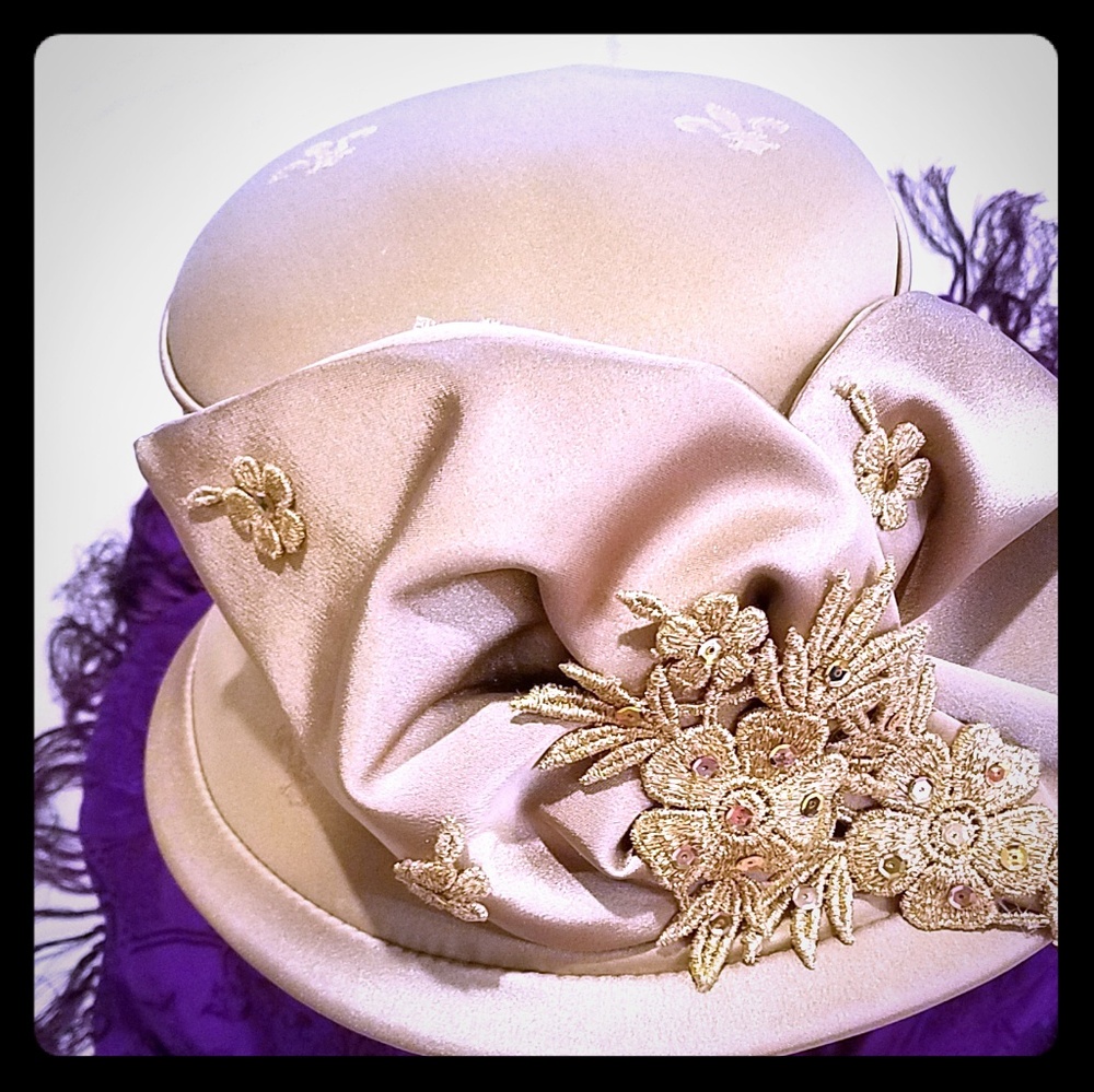Gold Sateen Women's Winter hat